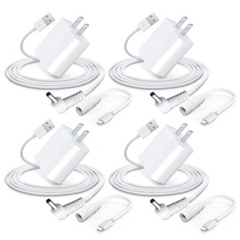 4 Pack Power Adapter Charger for Ring Stick Up Cam Pan Tilt Stick Up & Ring Spotlight, Ring Spotlight Cam Plus, Ring Spotlight Cam Pro Indoor/Outdoor Camera Power Cord Charging in Plug Cable 13.2ft