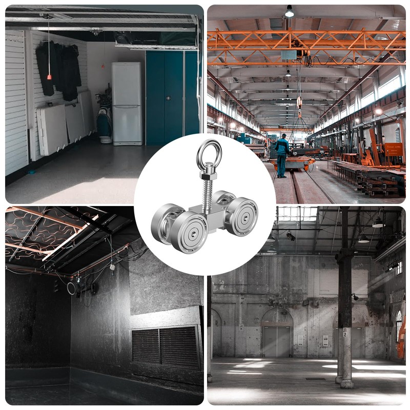 EASGIU 4 Wheel Trolley Assembly Roller Trolley - Silent M10