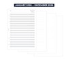 2026 A5 Week on two pages diary organiser refill insert