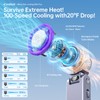 Coolhill Handheld Portable Fan with Ice Cooler: 100-Speed 5500mAh Rechargeable