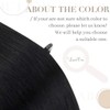 LaaVoo Bonded Real Hair Extensions, Keratin, Remy Hair, Black, 45