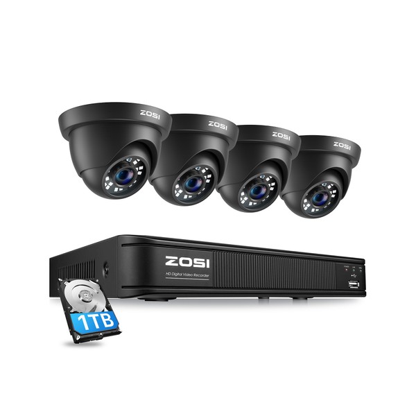 ZOSI 5MP Lite 8 Channel H.265+ Home Security Camera System,