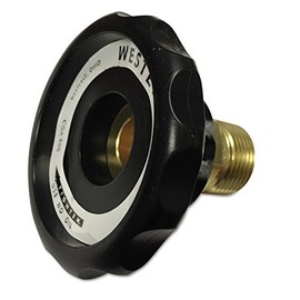 Western Enterprises 692P Regulator Inlet Nuts, Argon, Helium, Nitrogen, Plastic, CGA-580