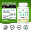 NuvitaGarden Vitamin D3 + K2 10000 IU, Promotes Calcium Absorption
