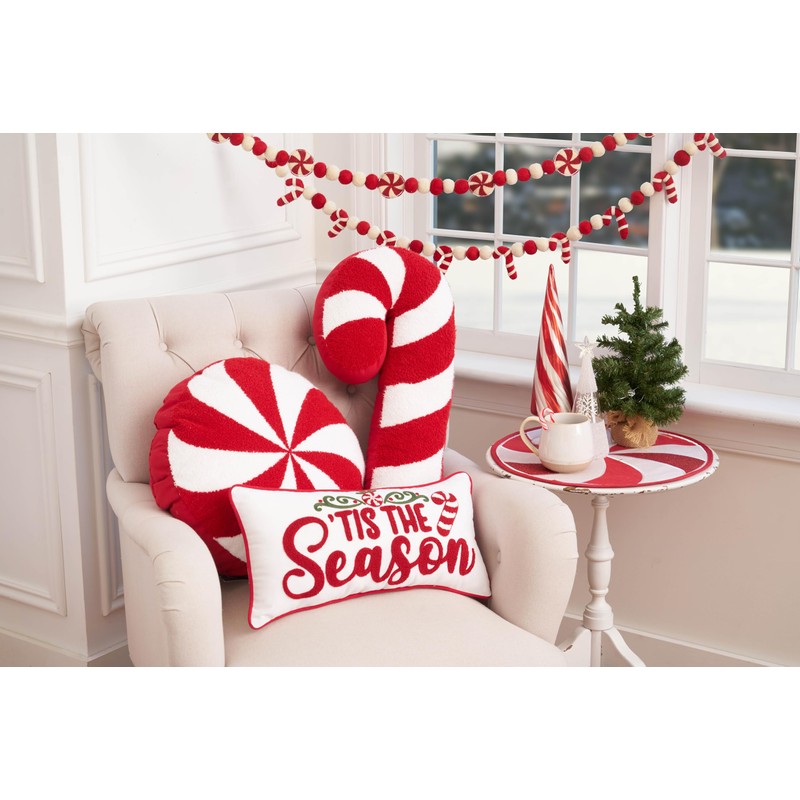 GALLERIE II Candy Cane Garland Red