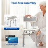 Bluelog Shower Chair with Back for Elderly and Disabled, Shower