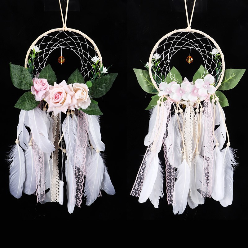Home Garden Decoration Wall Hanging Feather Dreamcatcher Pendant Gift with