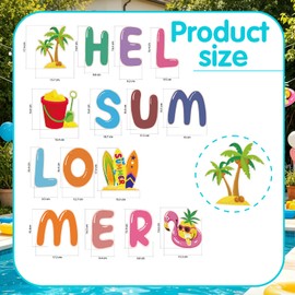 Hello Summer Banner,Summer Party Decorations with Flamingo Pattern Summer Garland Flag Decoration for Pool Party, Beach Party, Barbecue Party