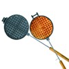 ROME Chuckwagon Cast Iron Waffle Iron For BBQ Grill and