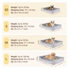 MIHIKK Rectangle Dog Beds for Small Dogs & Cats, Orthopedic