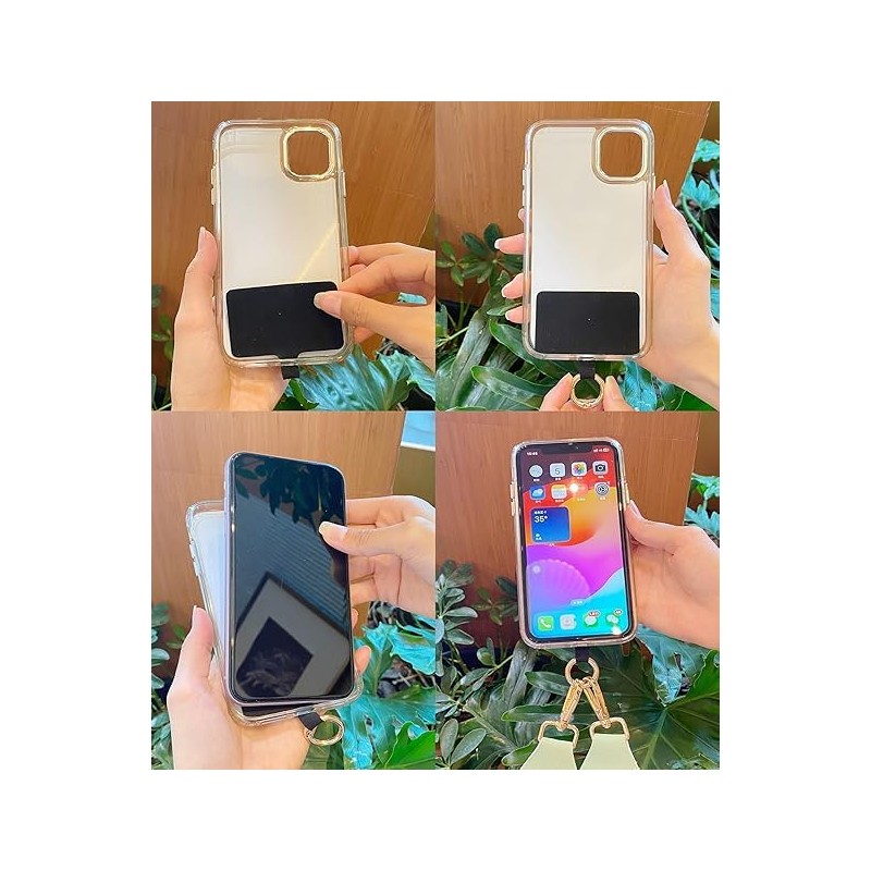 Usinynia Phone Strap with Zippered Pouch Strap for Phone with