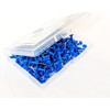 NEDBLUE Blue Push Pins - 120 Drawing Pins with Storage