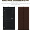 Magnetic Thermal Insulated Door Curtain, Fits Door Size 38" x