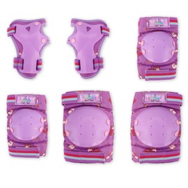Knee Pads for Kids Unicorn Knee and Elbow Pads Set with Storage Bag Protective Gear Set with Wrist Guards for Skating Rollerblading Cycling Bicycle for Kids Girls Toddler (Purple 3-6 Year)