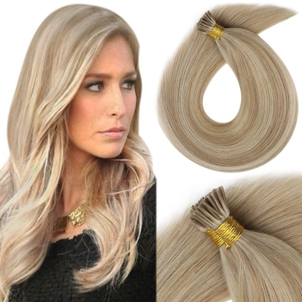 Sunny Pre Bonded I Tip Remy Human Hair Extensions Ash