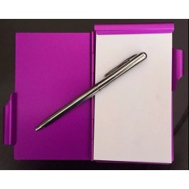 Wellspring Gift #2235 RASPBERRY HUMMINGBIRD Flip Note w/Pen Pocket Purse Size Paper Pad Pink