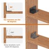 Wuno Shop 2"x4" Galvanized Corner Brace, 90 Degree Angle Iron