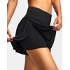 Soothfeel Women's High Waisted Swim Skirt Shorts 3" Flowy Swimsuit