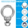 PATIKIL M12 x 20mm Eye Bolt with Nut, 2 Pack