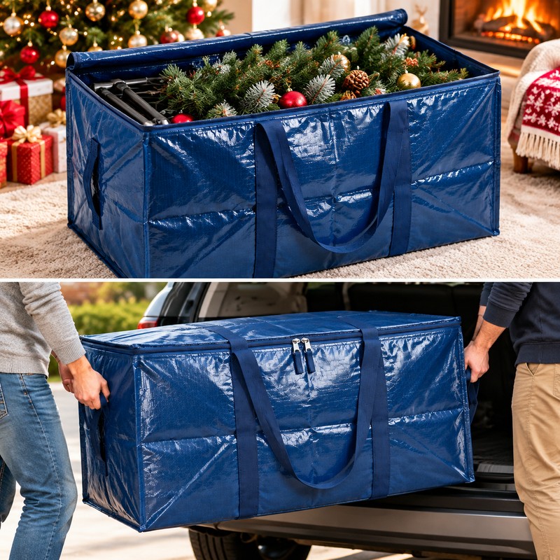 Heavy Duty Large Storage Tote Bag for Moving & Organization