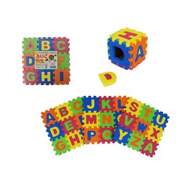 Soft Puzzle Blocks Eggs, 27 Pieces, A-Z for Learning English, Colorful EVA Material, Educational Toys for Kids, Alphabet Puzzle Mat