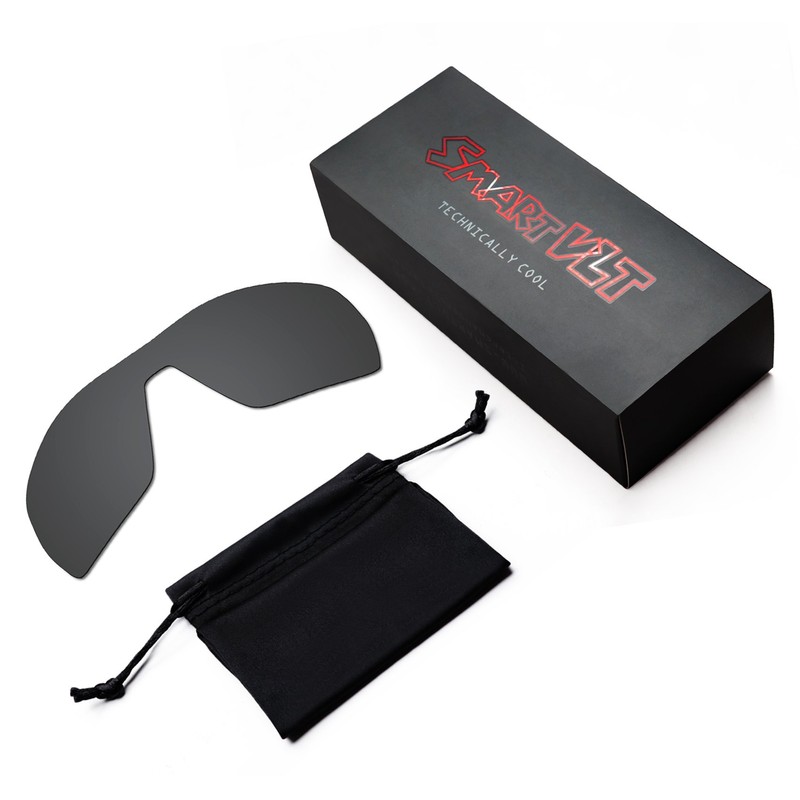 SmartVLT Men's Stealth Black Replacement Lenses for Oakley Offshoot OO9190