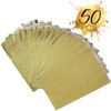 Decoraparty 50 Metallic Gold Envelopes 20x35cm Gold Polypropylene Rectangle Elegant