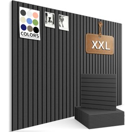 Large Bulletin Board 48"x36" Cork Boards for Walls, 12 Pack Felt Wall Panels Photo Board, Cork Board for Office Home Pin Board