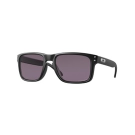 Oakley OO9102 Sunglasses Bundle: OO 9102 HOLBROOK 9102E8 Holbrook Matte Black Prizm Gre and Eyewear Cleaning Kit