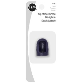 Dritz, One Size Fits All Adjustable Thimble, Blue