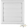 White Gravity Grille 100 mm / 4 inch External Ducting