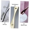 Baluue 4pcs Zinc Alloy Facial Cream Applicator Spoons Reusable Face