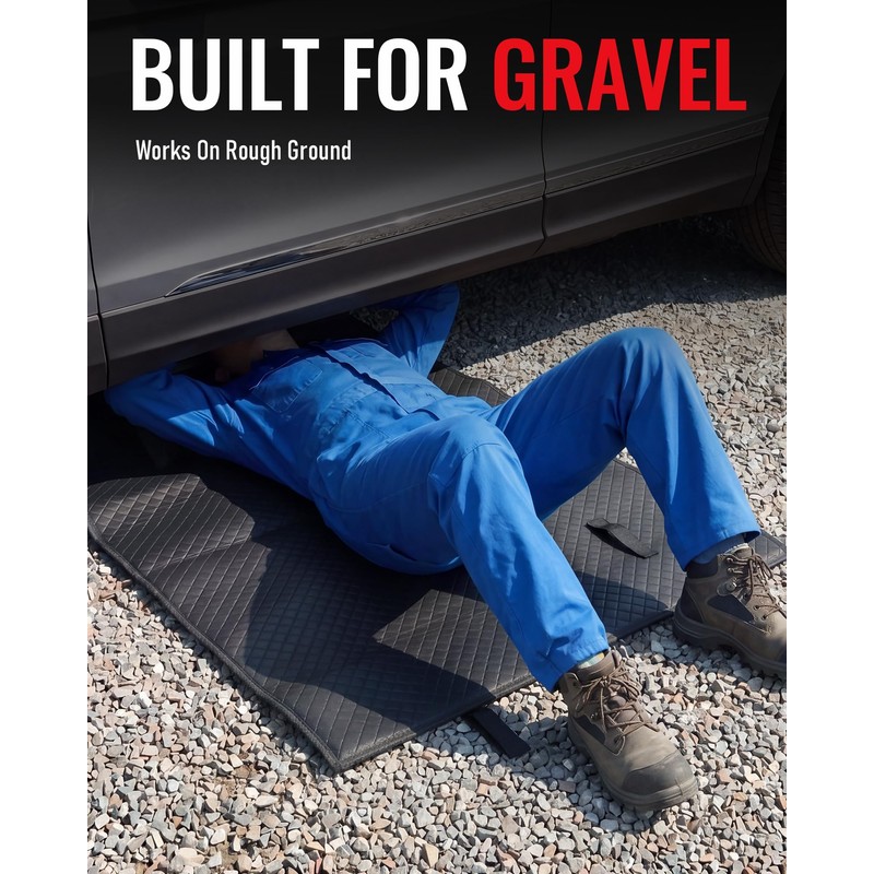 Magic Creeper Rolling Mat, 60" x 28" Portable Under Car