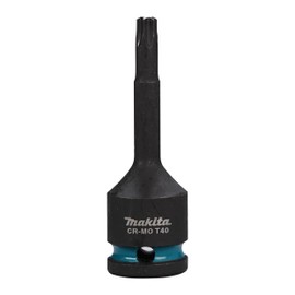 Makita E-19819 Impact Black T-Impact Socket 1/2" T40, Chrome Molybdenum, 78 mm Long, Pack of 1
