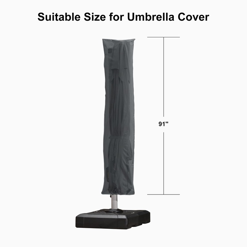 PURPLE LEAF Cantilever Umbrella Cover Outdoor Umbrella Patio Umbrella Cover,