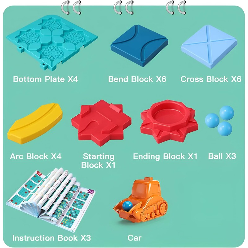 Logical Road Builder Brain Teasers Puzzles, Smart STEM, Ages 3+,