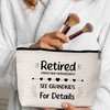 GREOXG Retirement Gifts for Women, Retired Makeup Bag, Small Zipper