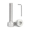 130pcs M3x25mm Hex Socket Head Cap Screws Bolts, 304 Stainless