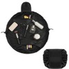 URAQT Lay Flat Drawstring Makeup Bag, Large-Capacity Travel Cosmetic Pouch,