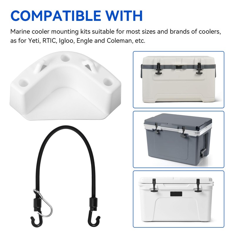 KEYDINHT Boat Marine Cooler Mounting Kit Fit for Yeti, Igloo,