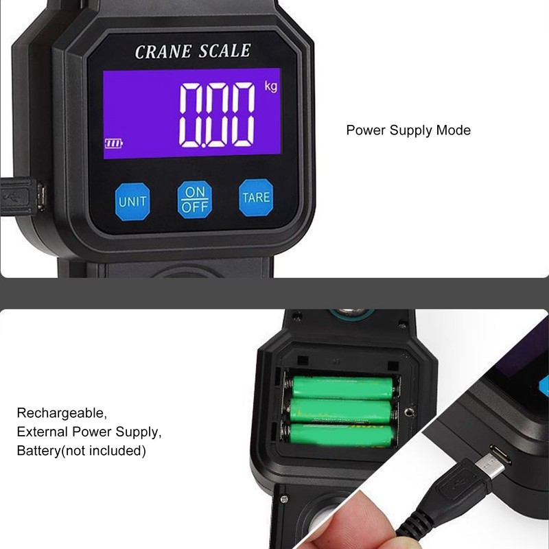 Hanging Scale Digital Display Backlight Screen 300KG Range Weighing Tool