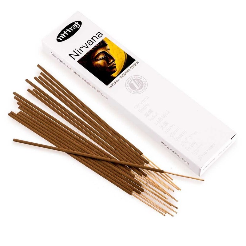 Nitiraj Platinum Natural Incense Sticks Slow Burning 1hr. 2Pack Nirvana