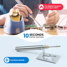 Cordless Soldering Iron Kit, ELMCONFIG 1100mAh USB Wireless Electric Soldering Gun Pen, Portable and Rechargeable for Home Appliance Repair, Electronic Components, DIY