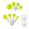 8 Pieces Measuring Spoons Set, 2 Hooks, Stainless Steel Measuring