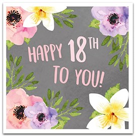 18th Birthday Card for Her, 18th Birthday Card Women, Happy 18th Birthday Card Her, 18th Birthday Female Card, Age 18 Card Female, Female 18th Birthday Card
