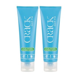 Crack Hair Fix Styling Treatment - Crema Para Peinar Multiusos, Antifrizz, Sin Enjuague, Con Protección Contra la Humedad, el Cloro, los Tratamientos Térmicos y el Sol, 85 g (Paquete de 2)