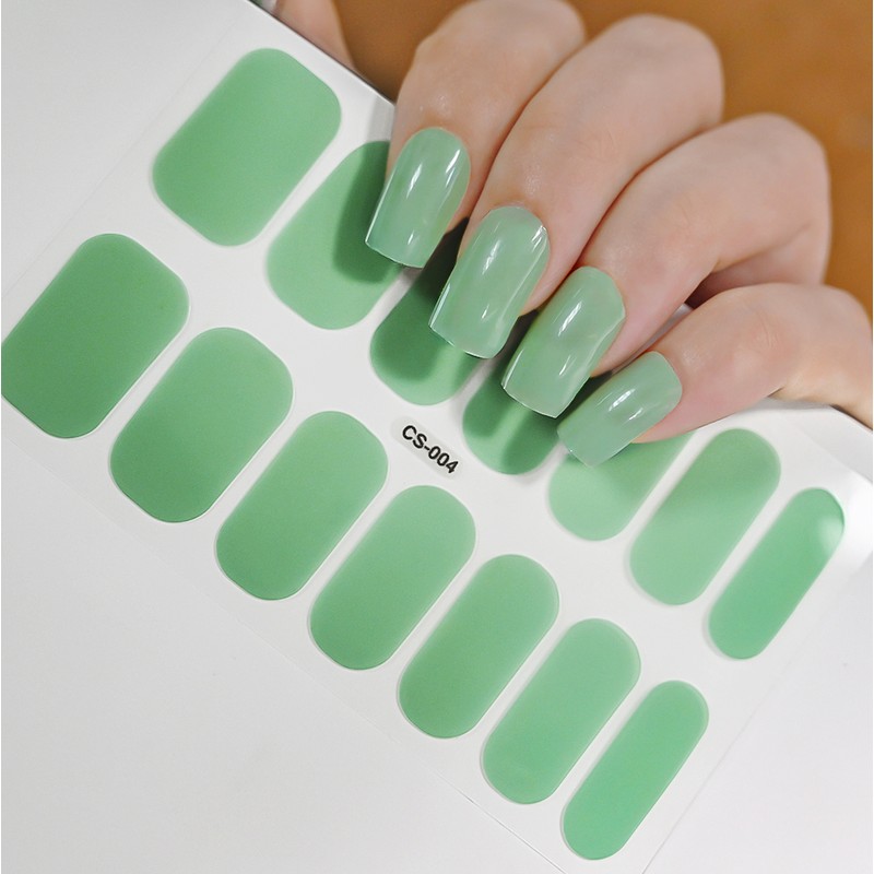 Semi-Cured Gel Nail Strips for DIY Manicure – 14/16 Full-Cover