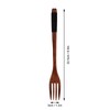 Wooden Dinner Fork, 8.9 inch Japanese Style Reusable Solid Wooden