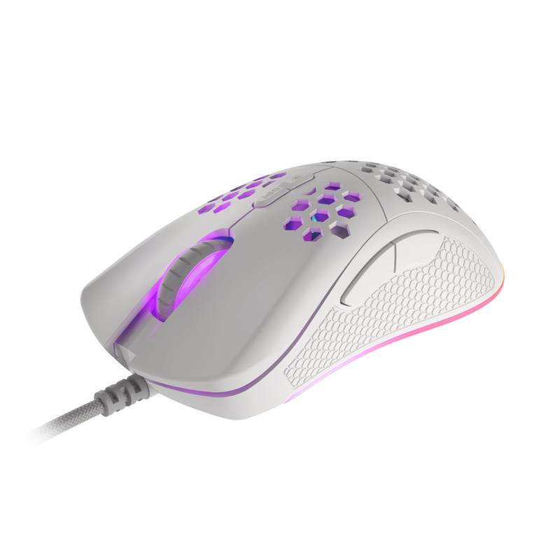 Genesis Gaming Maus KRYPTON 555 RGB kabelgebunden weiß