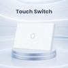 LOUYSGEN Light Switch No Neutral Wire,Wireless Light Switch No WiFi,Tempered